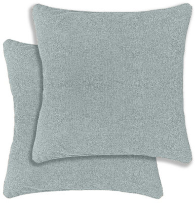 B&Q -  Austin/dallas Textured Pair Of Blue Cushion Covers43X43CmCases Only