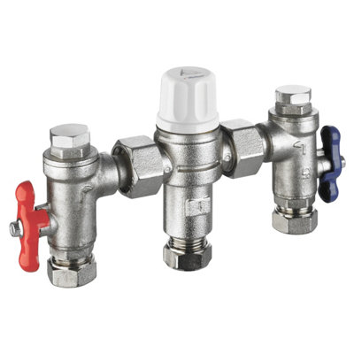 Reliance Heat110624 22mm Heatguard Dual Tmv2/3 Mixing Valve 2 In 1 from B&Q