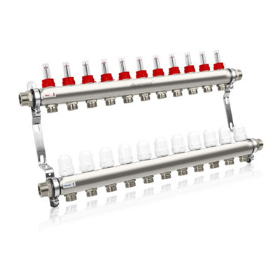 Prowarm Underfloor Heating Manifold 11 Port Mana452411 from B&Q