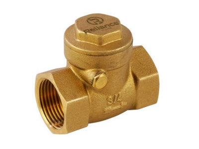 Reliance Valves Rv Brass Check Valve Dn20 Bchk100002 from B&Q