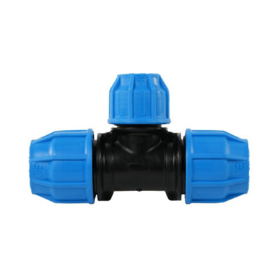 John Guest Mdpe Compression Equal Tee20mm from B&Q