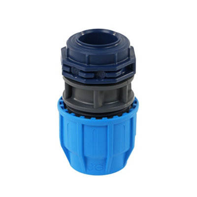 John Guest Mdpe Compression Conversion AdaptorMpde To Copper (Pushfit)25mm X 22mm from B&Q