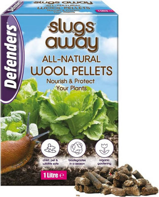 B&Q -  Slugs Away Organic Wool Pellets 100% Natural Slug Repellent Pet Wildlife Safe 1L