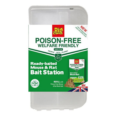 The Big CheesePoison Free Ready Baited Mouse & Rat Station - from B&Q