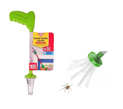 Zero In Spider Catcher Pick Up Tool Humane Long Handled Reach Crawling Insect Bug Trap from B&Q