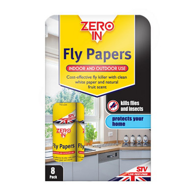 Zero In Fly Papers FSC – 8-Pack – Sticky Natural Trap for Flies and Fruit Flies - Image 16