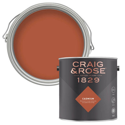 B&Q -  1829 Cadmium Chalky Emulsion Paint2.5L