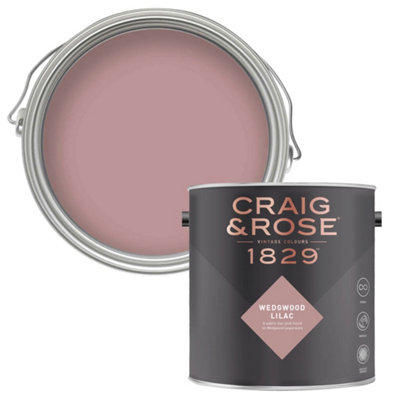 Craig & Rose 1829 Wedgwood Lilac Chalky Emulsion Paint2.5L from B&Q