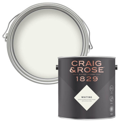 Craig & Rose 1829 Whiting Chalky Emulsion Paint2.5L from B&Q