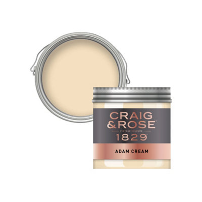 Craig & Rose 1829 Adam Cream Chalky Emulsion Paint50Ml from B&Q