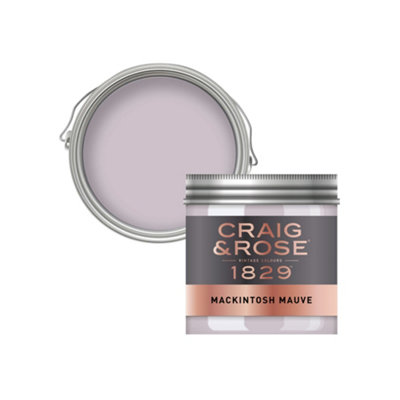 Craig & Rose 1829 Mackintosh Mauve Chalky Emulsion Paint50Ml from B&Q