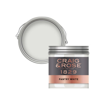 Craig & Rose 1829 Pantry White Chalky Emulsion Paint50Ml from B&Q