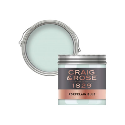 Craig & Rose 1829 Porcelain Blue Chalky Emulsion Paint50Ml from B&Q