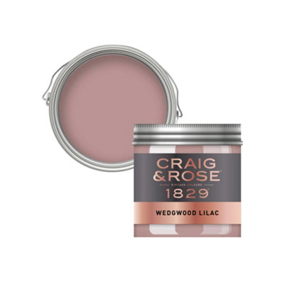 Craig & Rose 1829 Wedgwood Lilac Chalky Emulsion Paint50Ml from B&Q