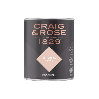 B&Q -  1829 Alhambra Stone Eggshell Paint 750Ml