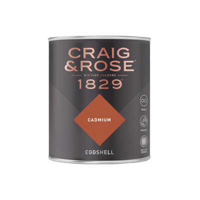 B&Q -  1829 Cadmium Eggshell Paint 750Ml
