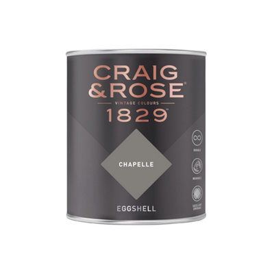 Craig & Rose 1829 Chapelle Eggshell Paint 750Ml