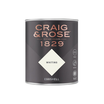 Craig & Rose 1829 Whiting Eggshell Paint 750Ml