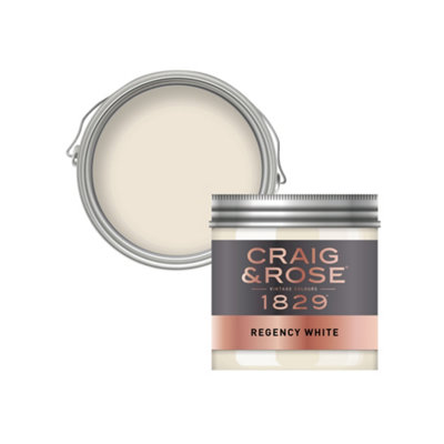 Craig & Rose 1829 Regency White Chalky Emulsion Paint50Ml from B&Q