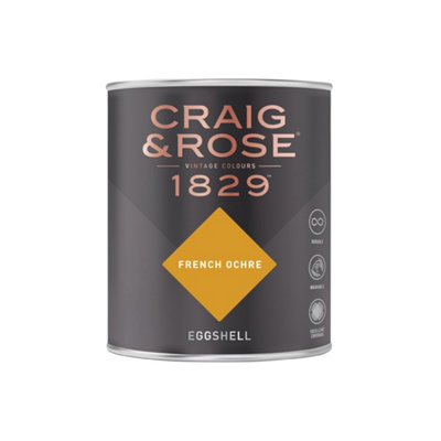 Craig & Rose 1829 French Ochre Eggshell Paint 750Ml from B&Q