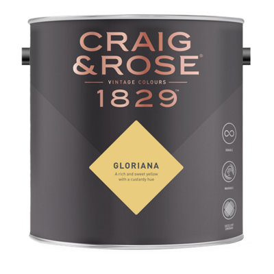 Craig & Rose 1829 Gloriana Eggshell Paint 750Ml