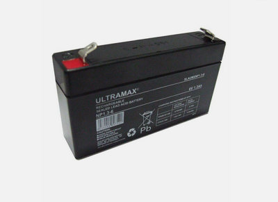 Ultramax Np1.3-66V 1.3Ah 20Hr Sealed Lead Acid Rechargeable Battery from B&Q