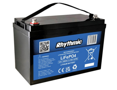 Rhythmic 12V 100Ah Lithium Lifepo4 Battery Maintenance With 12V 10Ah Charger from B&Q