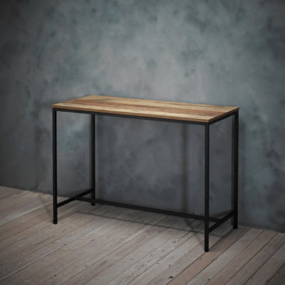 LPD Hoxton Industrial DeskSleek Metal Legs With Rustic Oak Effect from B&Q