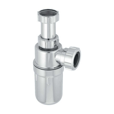 Mcalpine C10Ar-Cp  Resealing Adjustable Inlet Bottle Trap Chrome Plated from B&Q