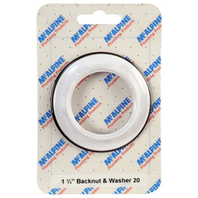 Mcalpine Card-20 1.25" Backnut & Washer - Bn1 (1.1/4") White