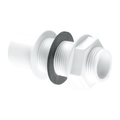 Mcalpine R4 0.75" Straight Overflow Tank Connector from B&Q