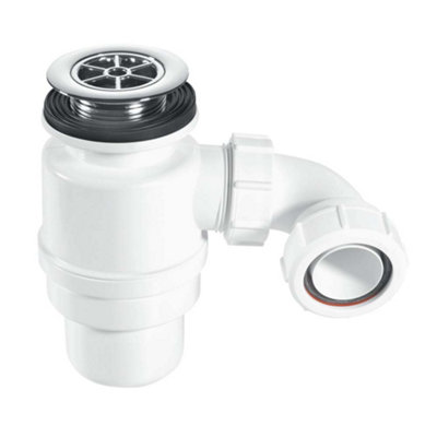 Mcalpine Stw10-Rb 80Mm Water Seal Resealing Shower Trap With Multifit Outlet White