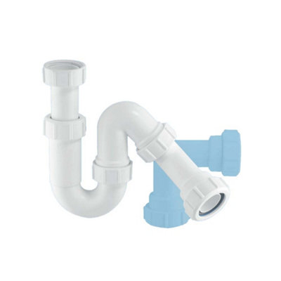 Mcalpine Tp10 Bathroom 75mm Water Seal Tubular Swivel All One Trap With Multifit Compression Outlet Durable Polypropylene from B&Q