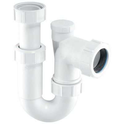 Mcalpine Tr10v 75Mm Water Seal Tubular Swivel 'P' Trap With Multifit Outlet And Anti-Syphon (Silentrap)