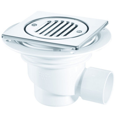 Mcalpine Stainless Steel Square Shower Gully 50mm X 130mm Tsg1T6Ss from B&Q