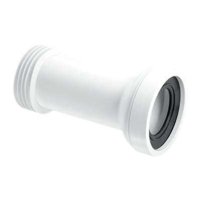 Mcalpine Wc-Con2b Straight Adjustable-Length Rigid Wc Connector - White - Image 5