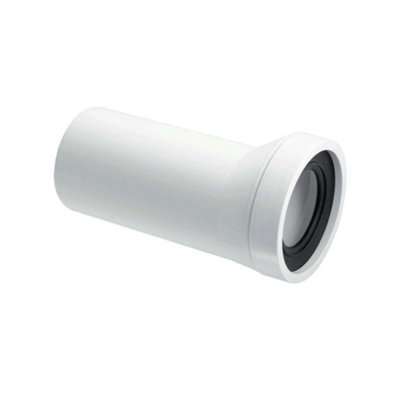 Mcalpine 110mm Plain End Outlet Offset Adjustable Length Rigid Wc Connector from B&Q
