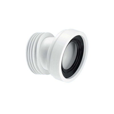 Nuie Mcalpine 14 Angle Rigid Wc Toilet Pan Connector 97-107mm X 110mm Outlet from B&Q