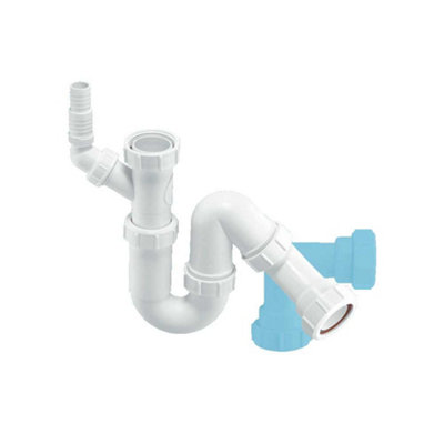 Mcalpine Wm12 75Mm Water Seal Tubular Swivel All One Trap With 1.5" Multifit Outlet