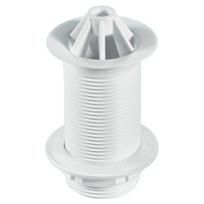 Mcalpine Plastic Urinal Waste Backnut Domed White Wu10 from B&Q