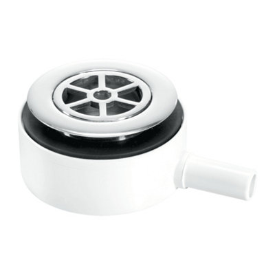 McAlpine UPSW-2 Pumped Shower Waste Outlet: 70mm Chrome Plated Brass Flange - Image 4
