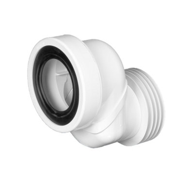 Mcalpine Offset 6Cm Wc Connector In Abs Wclo-6 from B&Q