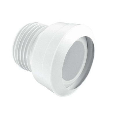 Oem Mcalpine Mac-3 Straight Macfit Wc Toilet Pan Connector 90mm Outlet White from B&Q