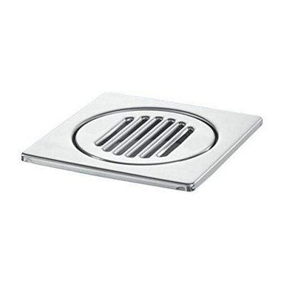 Mcalpine Fgt150Top 150mm Square Polished Stainless Steel Tile from B&Q