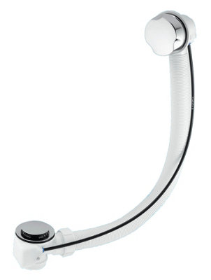 Mcalpine Pub-Cpb-1M 1.5" X 70mm Polished Stainless Steel Flange Pop-Up Bath Waste And Overflow 1M from B&Q