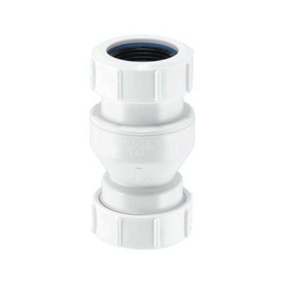 Mcalpine In Line Vertical Non Return Valve With Inlet & Outlet Connection For 19/23Mm Pipe Convalve-125