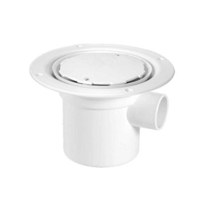 Mcalpine Gully Vertical Outlet And Side Inlet For Sheet Flooring White Plastic from B&Q