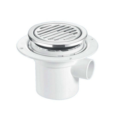 Mcalpine 50mm Water Seal Gully With Vertical Outlet Side Inlet Stainless Steel from B&Q