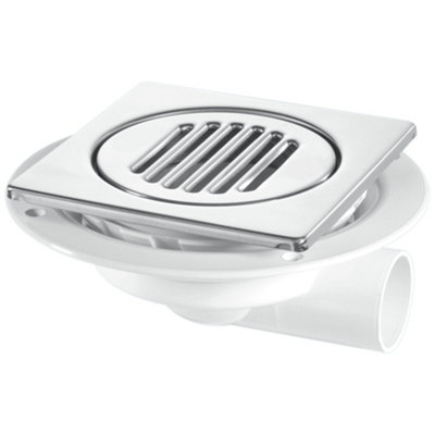 Mcalpine Usg3-T150ss Untrapped Gully. Tile/Grating With Removable Grid, 1" Horizontal Outlet