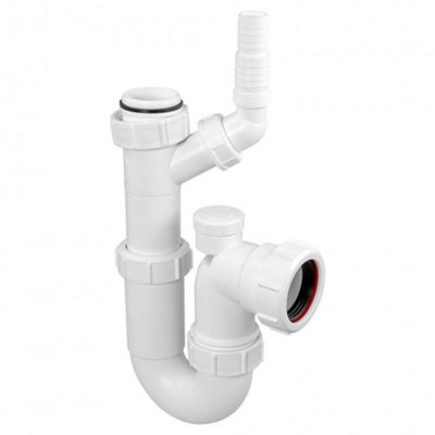 Mcalpine Wm15V Adjustable Sink Trap With 135Degree Swivel Nozzle With Anti-Syphon (Silentrap) from B&Q